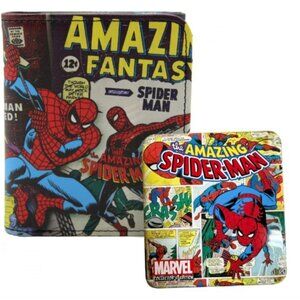 New Amazing Spider-Man Tri-Fold Wallet in Collector's Tin